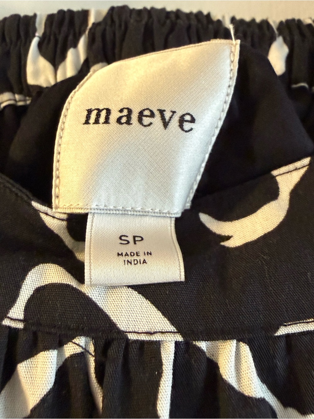 NWOT Anthropologie "Jacie" Poplin Printed Maxi Skirt by Maeve bow print - Picture 4 of 4